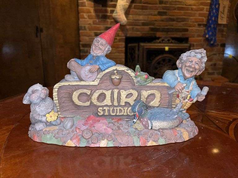 Vintage signed Tom Clark gnome Greetings Cairn Studios home decor….12-1/2 x 9” tall image