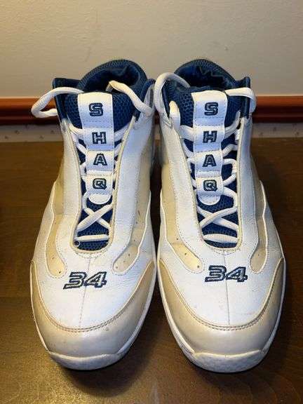 Pair of custom #34 SHAQ shoes…..sizes 12 image