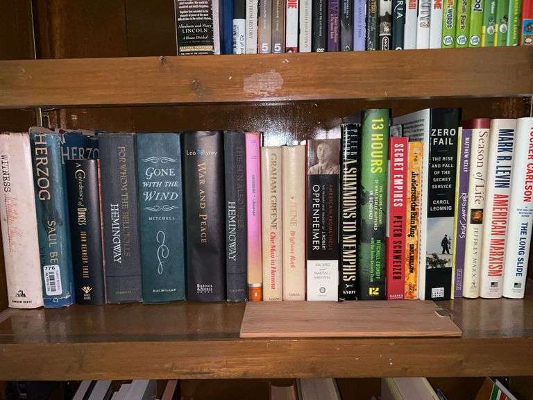 Shelf of books…..various titles and authors image