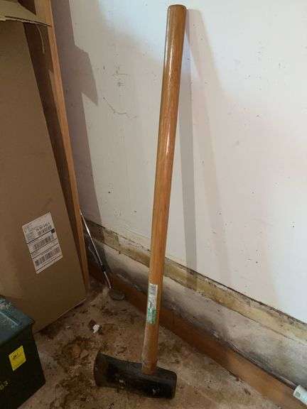Hickory handled axe….weight unknown but handle is weighted for 6-16 lb. image