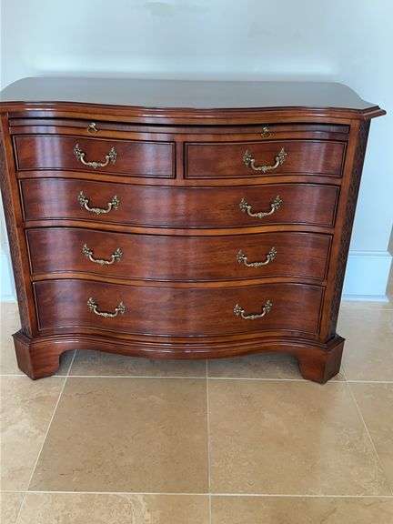 Five drawer with pull out shelf century chest image