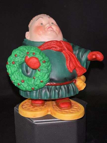 Dept. 56 porcelain Merry Makers Monks “Sigmind the Showshoer”…..4-1/4” tall and in original box