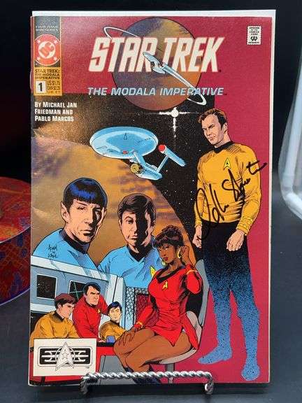 Signed (William Shatner) 1991 DC Comics “Star Trek: The Modala Imperative”…..issue #1….pristine condition