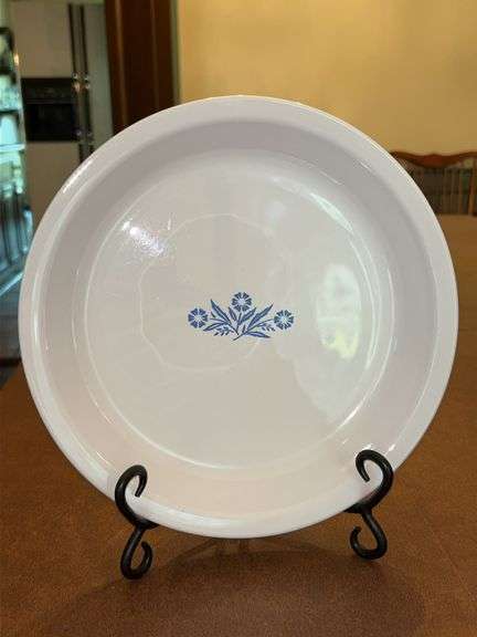Vintage Corning Ware Blue Cornflower 9-1/4” pie plate image