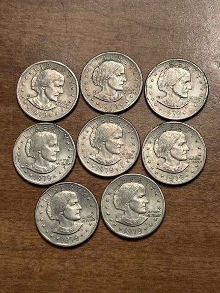 (8) Susan B Anthony Dollars…..7 are 1979-D and 1 is 1979-P image