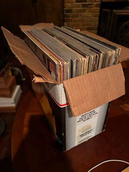 Box of albums…..various genres and artists image