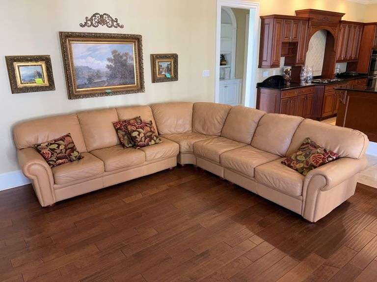 All Leather Sectional Sofa image