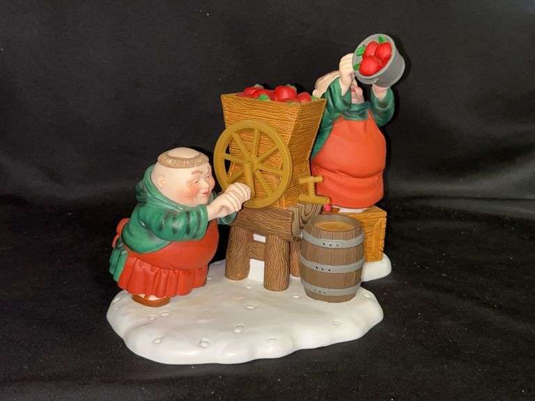 Dept. 56 porcelain Merry Makers Monks “Porter the Presser at his Press & Frederick the Filler…..in original box