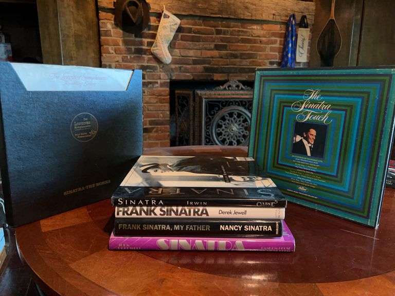 Collection of Sinatra books and album collection (see all pics) image