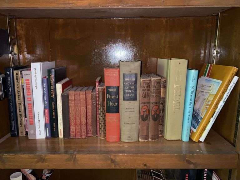 Shelf of books…..various titles and authors image