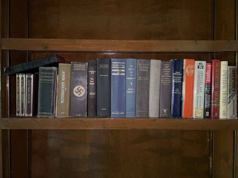 Shelf of books…..various titles and authors image