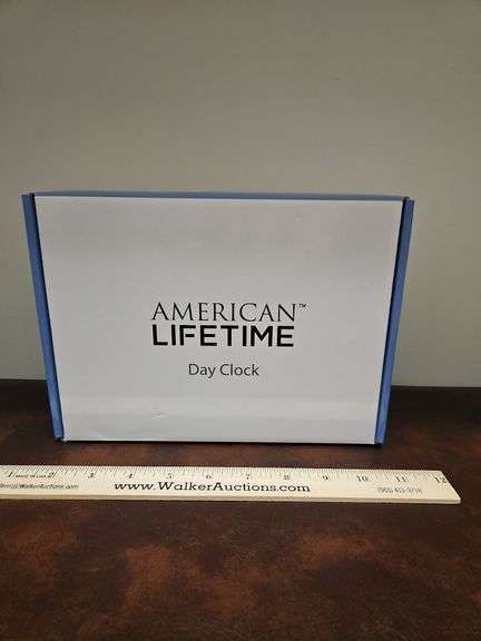 NIB American LIFETIME Day Clock 9x7"... image