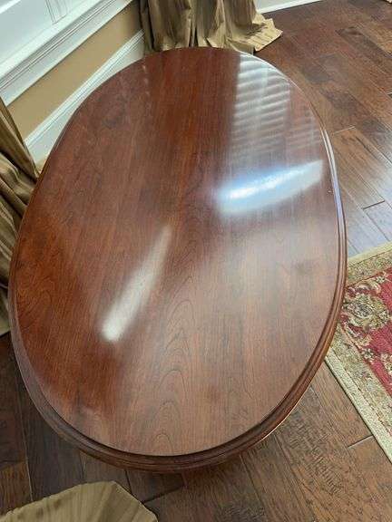 Oval, Queen Anne style coffee table image