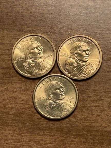 (3) 2009-P Sacagawea Dollars image