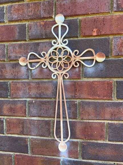 Metal Cross Garden Decor
