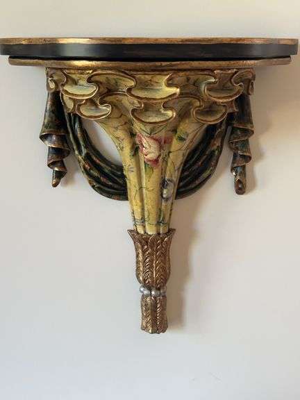 Pair of Gold Florentine Gilt Wall Sconce Corbel image