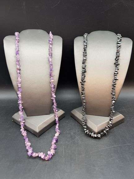 Assorted lengths and design of costume necklaces…..please see all pics image