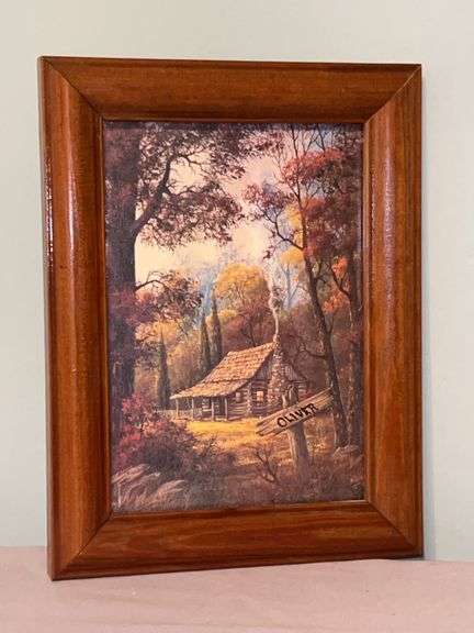 Vintage print of "A Peaceful Retreat" by Thomas Kinkade…..6-1/2 x 8-1/2 image