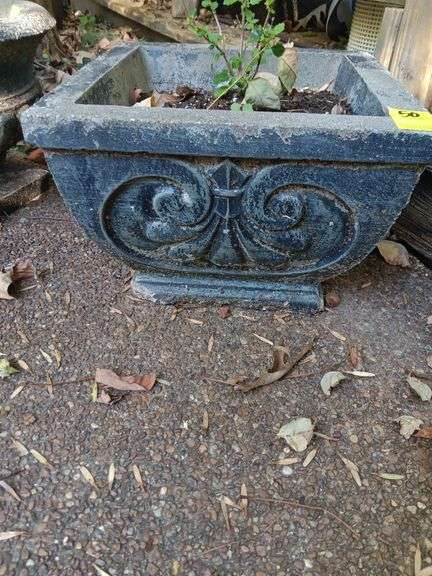14x14 square concrete planter.