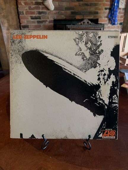 Debut album by rock band Led Zeppelin, released in 1969…..back cover has slight blemish image