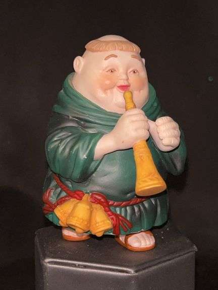 Dept. 56 porcelain Merry Makers Monks “Horatio the Hornblower”…..4” tall and in original box