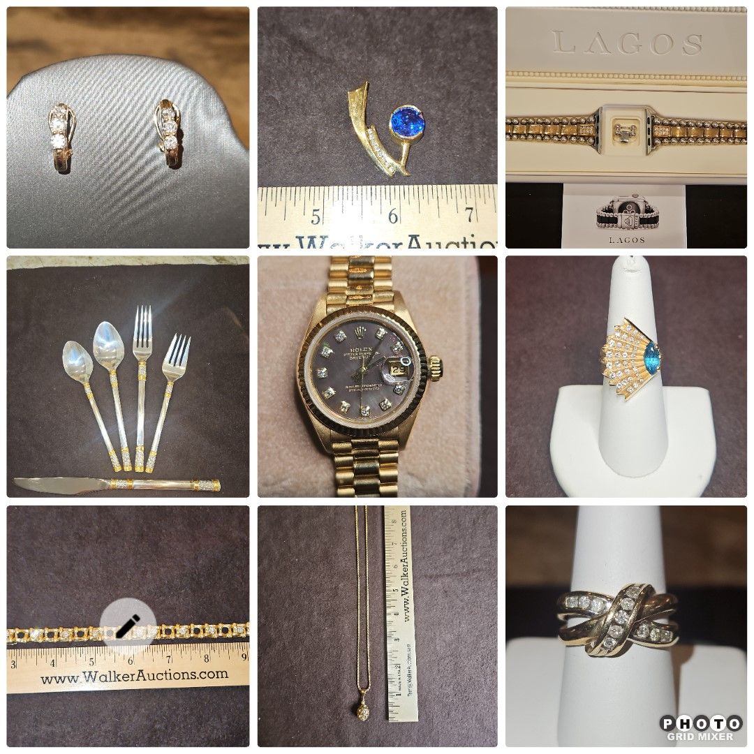 Ladies Rolex, Gold & Diamond Jewelry, Rings, Necklaces, Earrings, Watches, Sterling Flatware featured photo