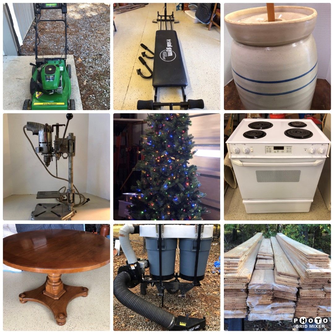 Herb Parsons Lake Area-Jewelry, Stove, Furniture, Lawn Vac & Mowers, Cast Iron, Lumber, Home Decor, Tools, & MUCH MORE featured photo