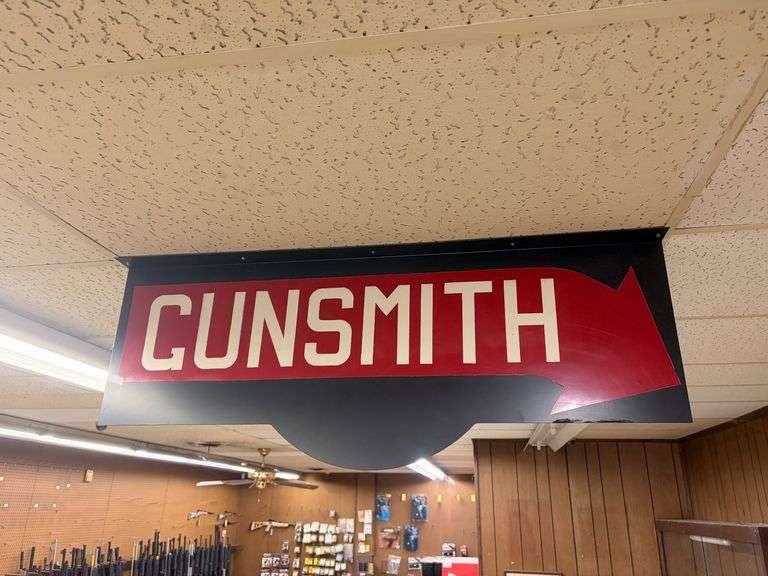 4’ Metal Gunsmith Sign image