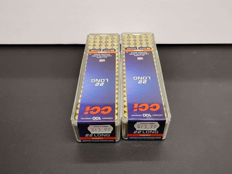 Two 100 Cartridge Boxs CCI CB 22 Long 29gr image