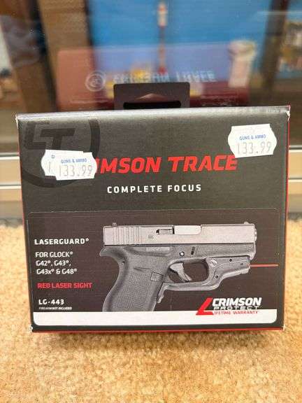 Crimson Trace LaserGuard Glock (G42, G43, G43x, G48), Red Sight LG-443 image