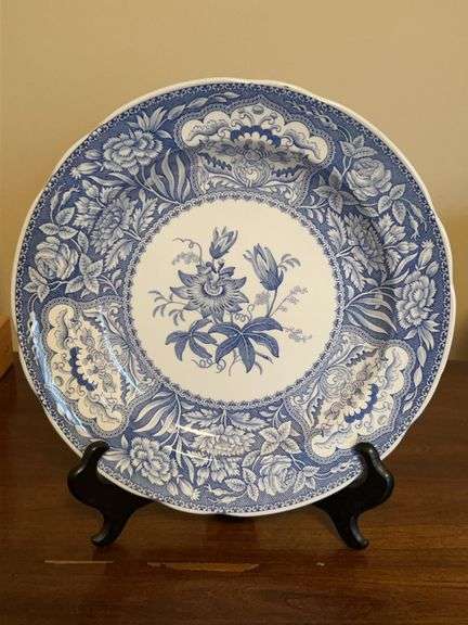 Spode Blue Room Collection "Floral” dinner plate…..first introduced c. 1830…..10-1/2” image
