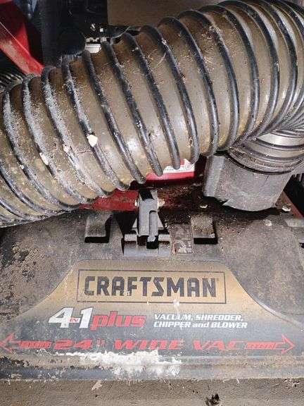 Craftsman 4 in 1 plus Vacuum, Shredder, Chipper and Blower 24" Wide Vac, Briggs & Stratton 6.0 HP. image