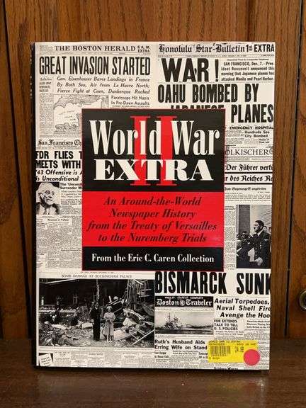 Hardback edition with dust jacket “World War II Extra” image