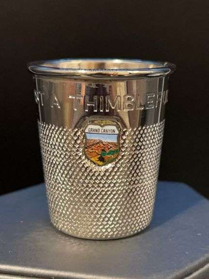 Collectible Grand Canyon “Just A Thimbleful” shot glass image
