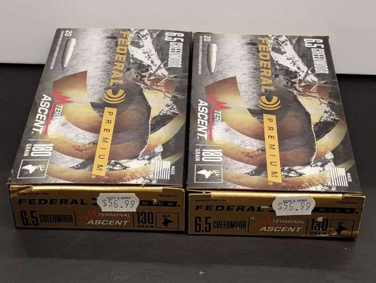 Two 20 Cartridge Boxes Federal Terminal Ascent 6.5 Creedmoor 130 Grain image