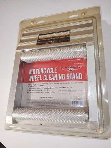 Motorcycle Wheel Cleaning Stand, Haul Master. New in package. image