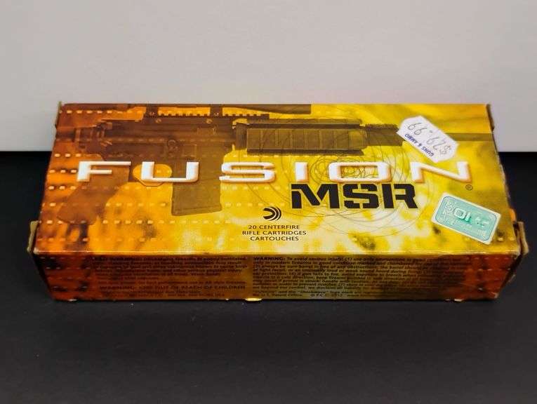 One 20 Cartridge Box Federal Fusion MSR 223 Rem. 62 Grain image