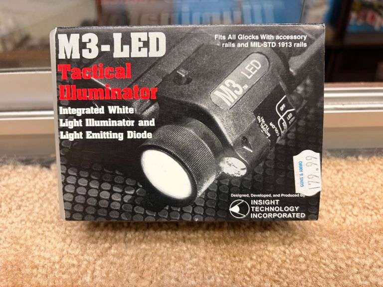 Insight Tech M3-LED Tactical Flashlight (Fits all Glocks w/accessory rails and MIL-STD 1913 rails) image