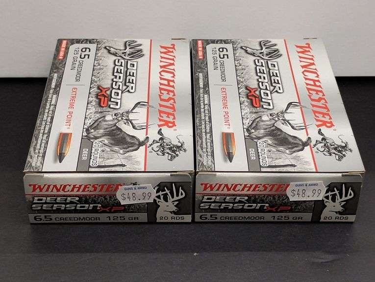 Two 20 Cartridge Boxes Winchester Deer Season XP 6.5 Creedmoor 125 Grain  Extreme Point image