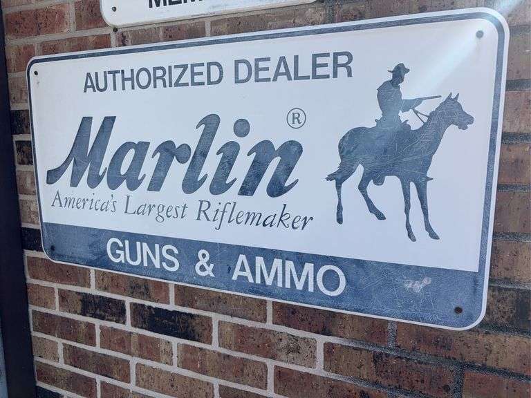 Marlin Riflemaker Metal Sign for Memphis’ Guns & Ammo image