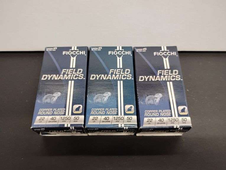 Three 50 Cartridge Boxes Fiocchi 22 LR 40gr image