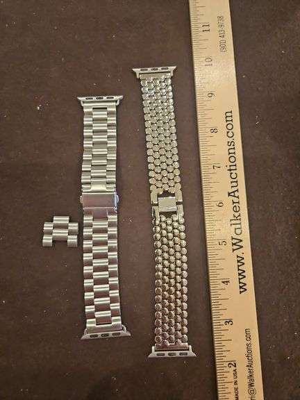 Two(2) 38mm Stainless Apple Watch Bands... image