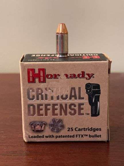 Full box of 25 Hornaday 380 Auto 90 gr FTX ammo image
