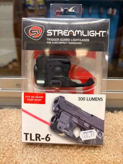 Streamlight Trigger Guard Light/Laser for Sub Compact Handgun (Fits Sig Sauer P238/P938) TLR-6 image
