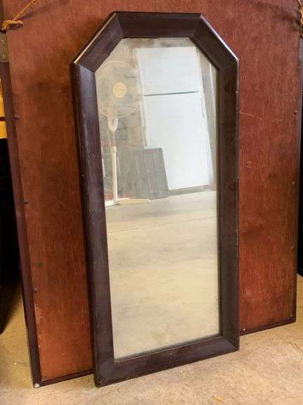 Antique FURST LINE wall mirror…..11-1/2 x 25 tall image