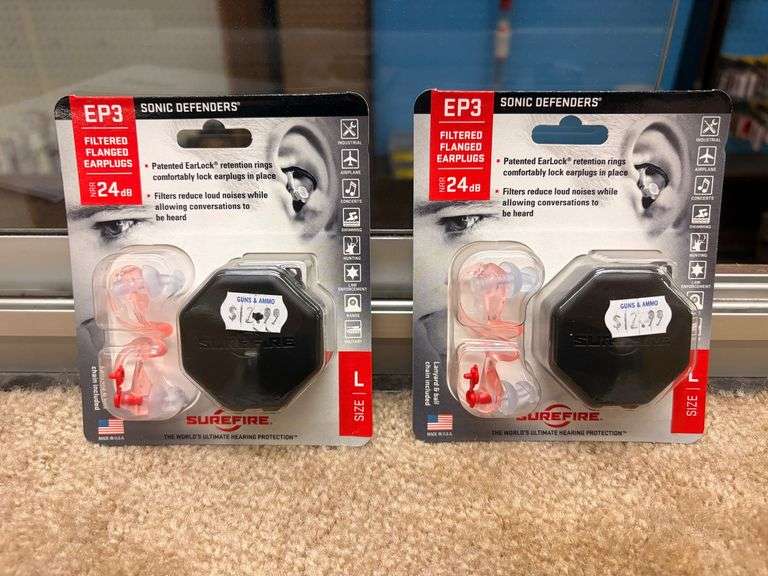 Two SureFire Sonic Defenders Filter and Flanged Earplugs (EP3/24dB), Large image