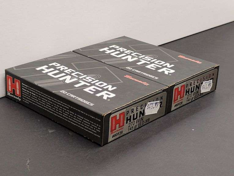 Two 20 Cartridge Boxes Hornady Precision Hunter 270 WIN 145 Grain ELD-X image