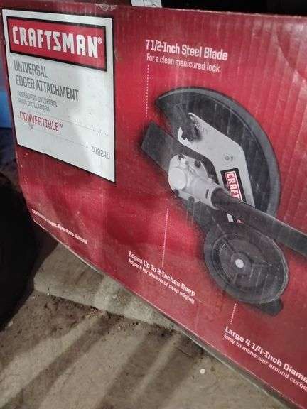Craftsman Universal Edger Attachment Convertible #71-79240. Very lightly used image
