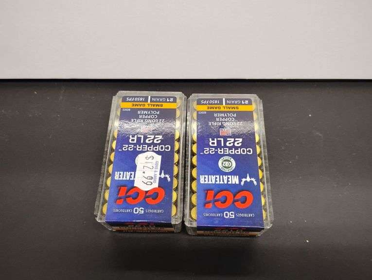 Two 50 Cartridge Boxes CCI 22 LR Polymer 21gr image