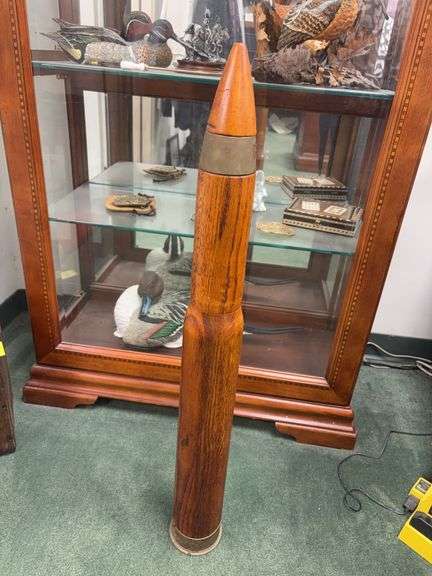 WWII Oak and Steel Naval “Dummy” Cartridge image